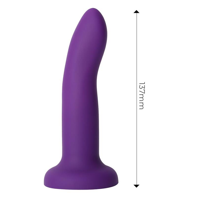 Dildo que Cambia de Color Púrpura a Rosa Talla S 14 cm - Imagen 3