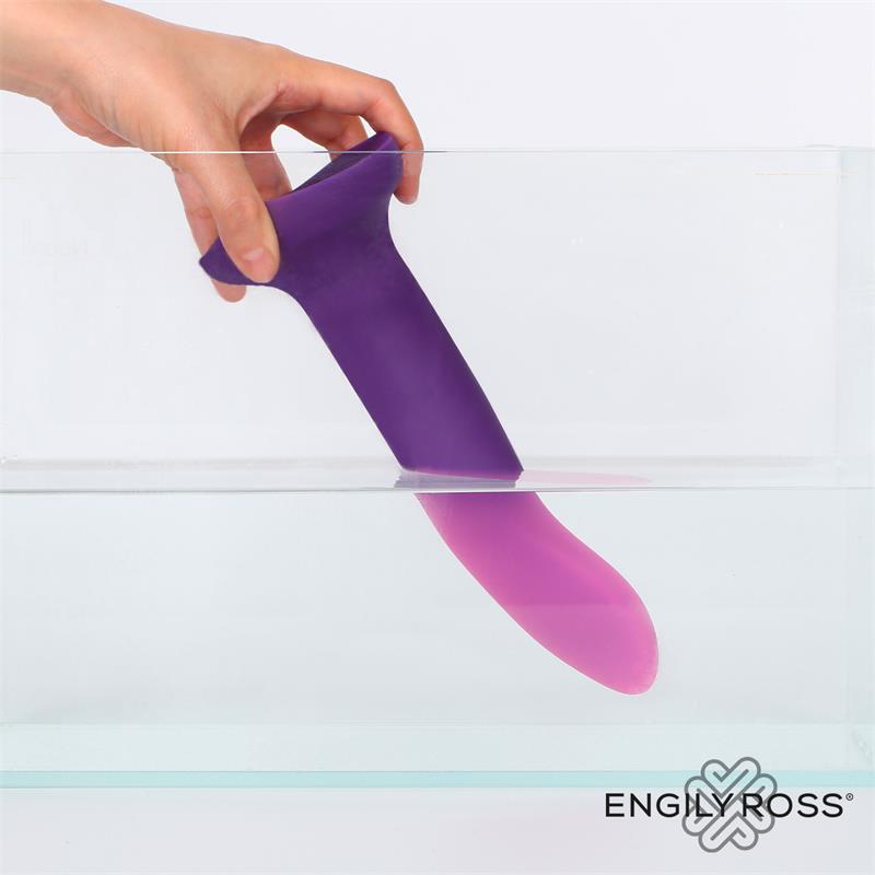 Dildo que Cambia de Color Púrpura a Rosa Talla S 14 cm - Imagen 4