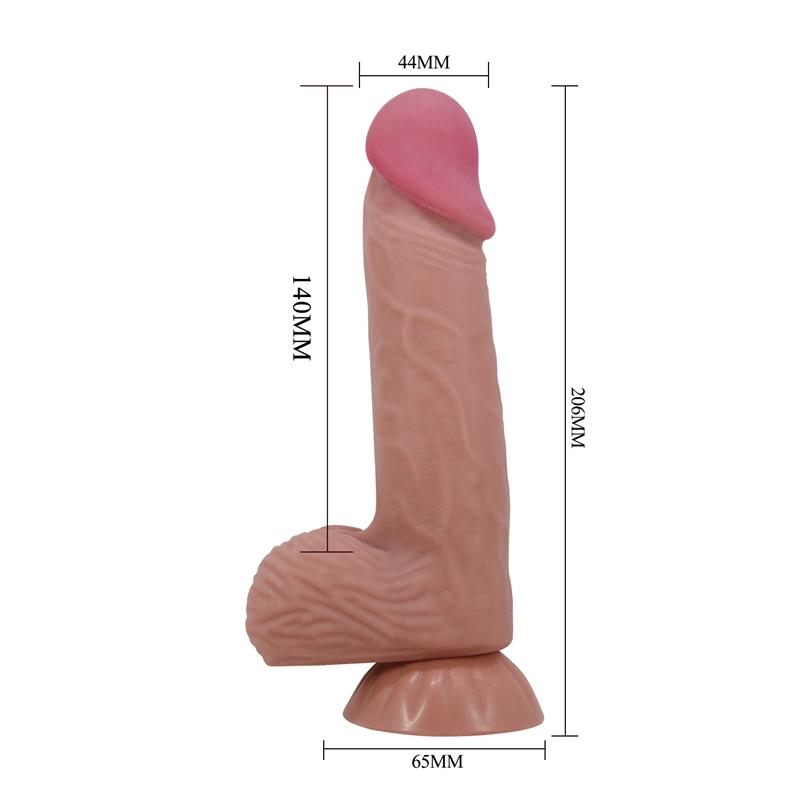 Dildo Realista Piel Deslizante Retractil 20.6 cm - Imagen 5