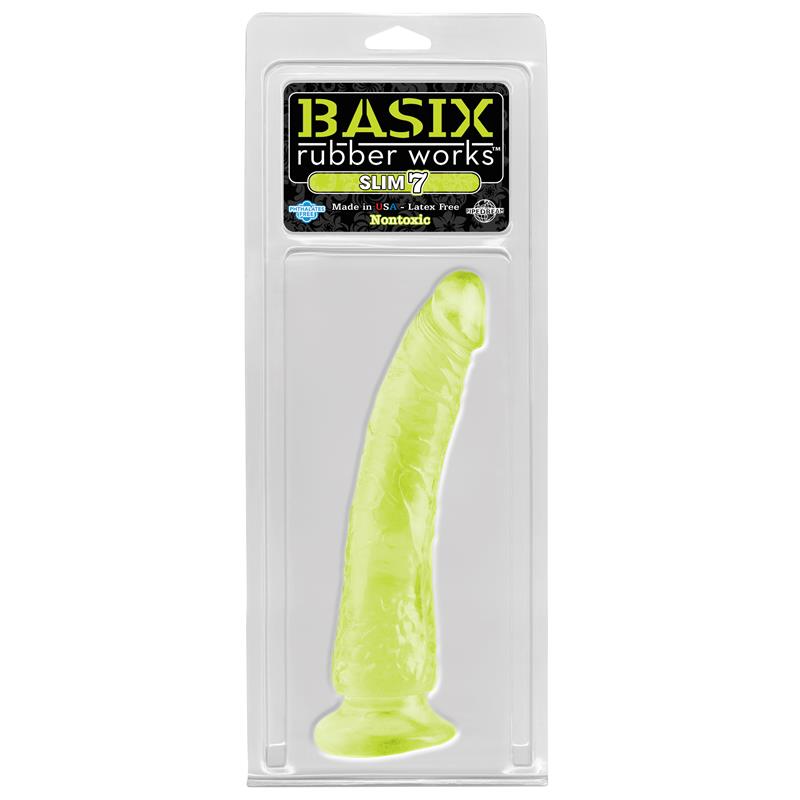 Dildo Slim 17,78 cm Brilla en la Oscuridad - Imagen 3