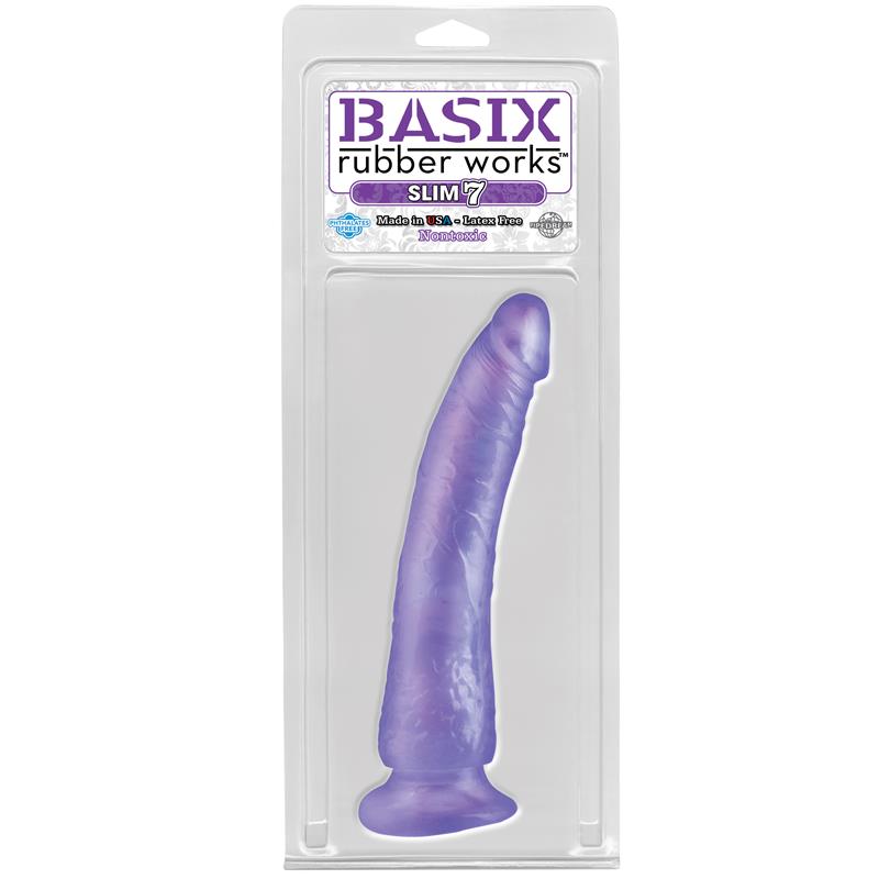 Dildo Slim 17,78 cm Púrpura - Imagen 3