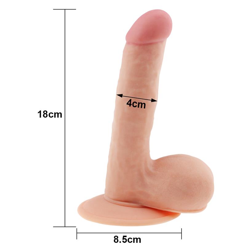 Dildo The Ultra Soft Dude 7.5 Natural - Imagen 4