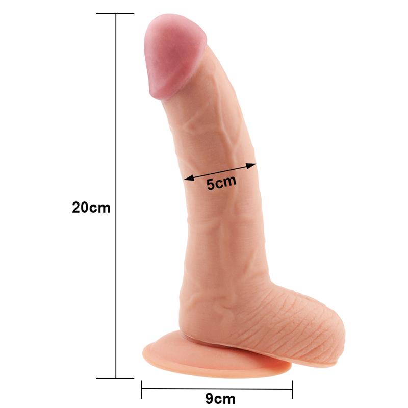 Dildo The Ultra Soft Dude 8.8 Natural - Imagen 4