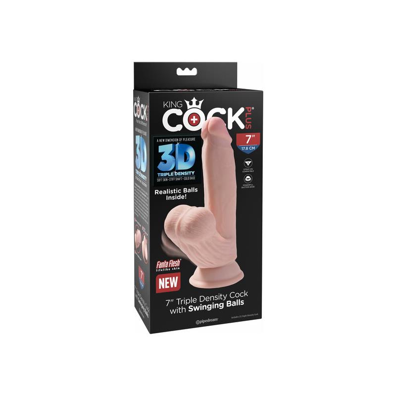 Dildo Triple Densidad Testículos Oscilantes 7 - Imagen 4