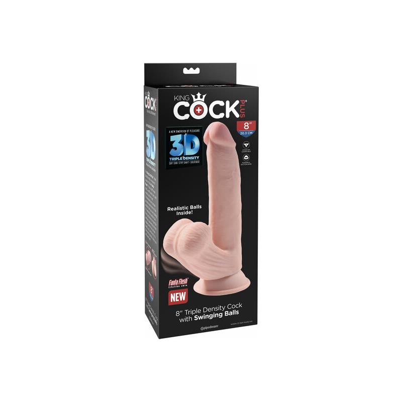 Dildo Triple Densidad Testiculos Oscilantes 8 - Imagen 3