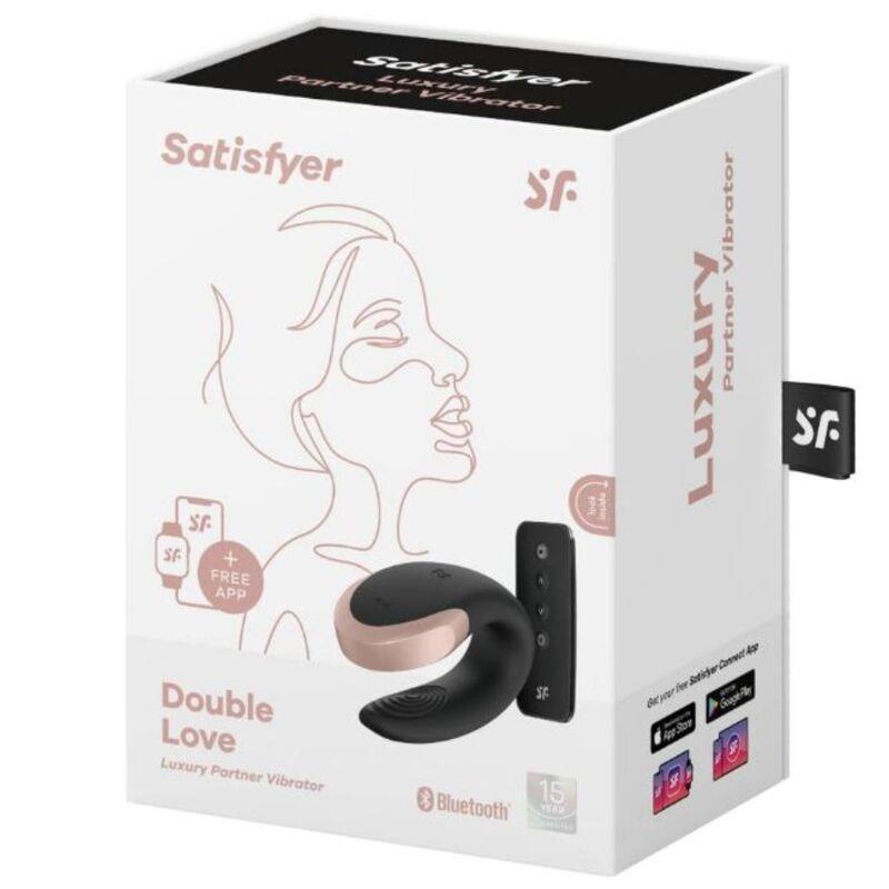 Double Love Luxury Vibrador Para Parejas con App Negro - Imagen 3