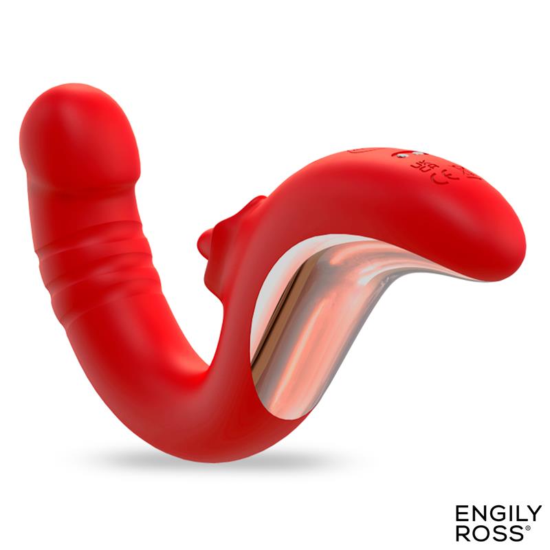 Drako Vibrador con Thrusting y Lengua Oscilante 360º - Imagen 3