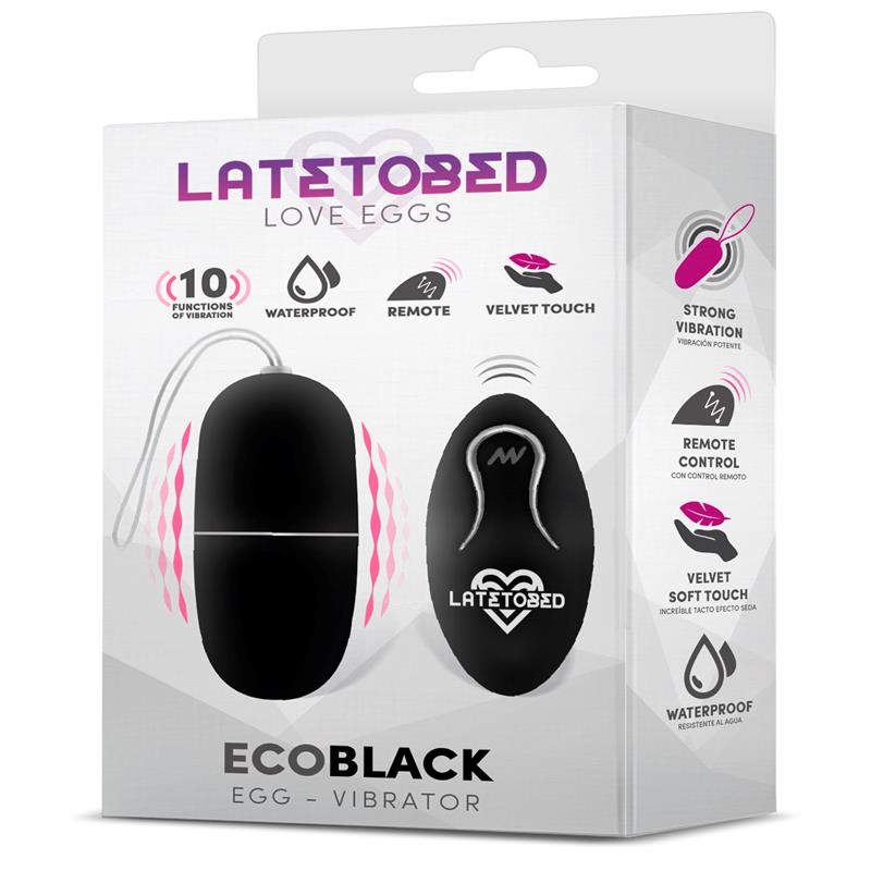 Ecoblack Huevo Vibrador con Control Remoto - Imagen 3