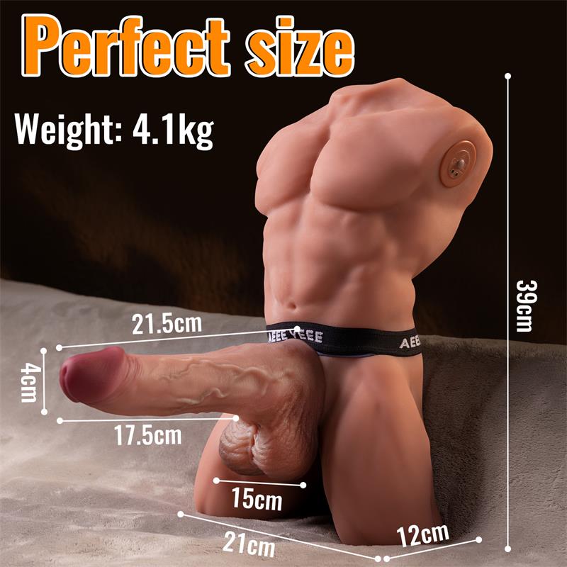 Ely Torso con Dildo Desmontable, Thrusting y APP 4.1 kg - Imagen 5