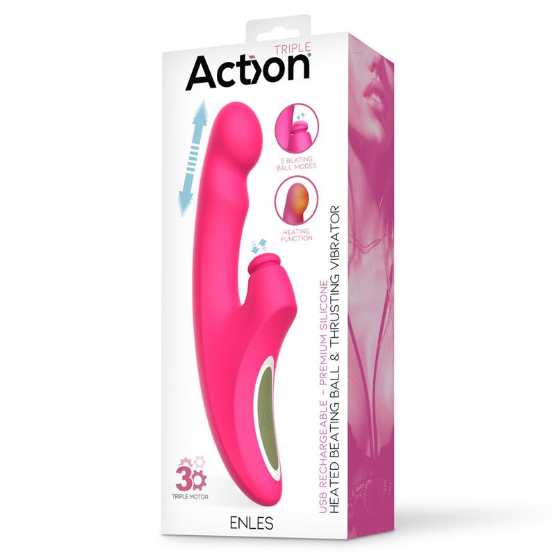 Enles Vibrador con Beating Ball, Thrusting y Función de Calor - Imagen 4