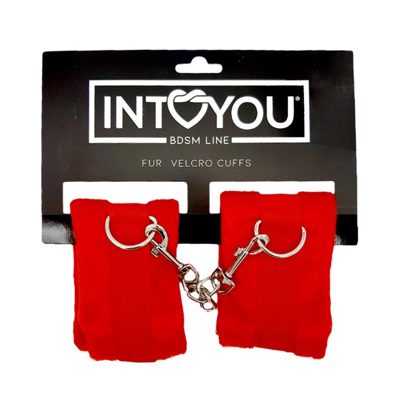 Esposas de Tela con Velcro para Muñecas con Pelo Largo Rojo - Imagen 4