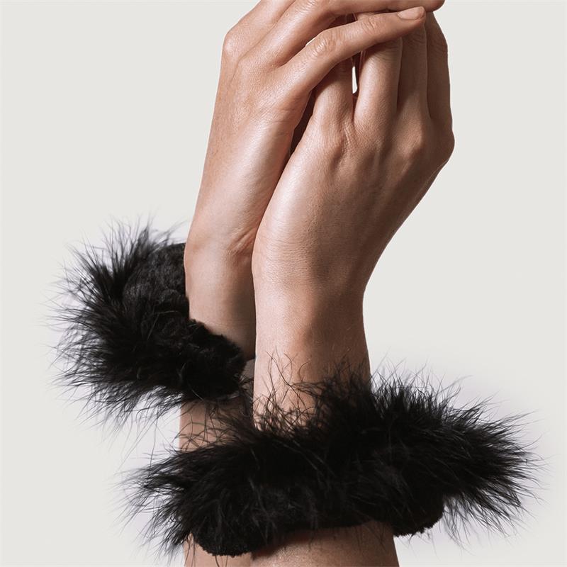 Esposas Metal y Plumas Negro - Imagen 4