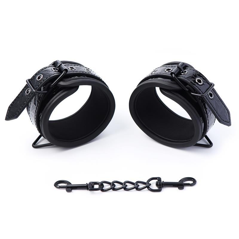 Esposas para Muñeca Ajustable Sapphire Cuero Vegano - Imagen 4