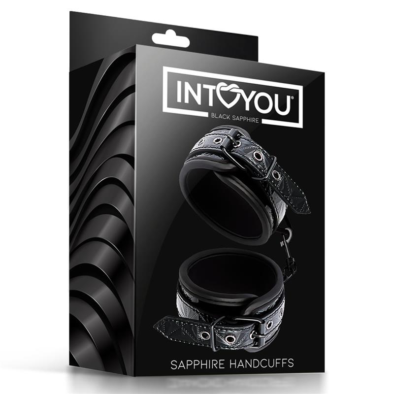 Esposas para Muñeca Ajustable Sapphire Cuero Vegano - Imagen 5