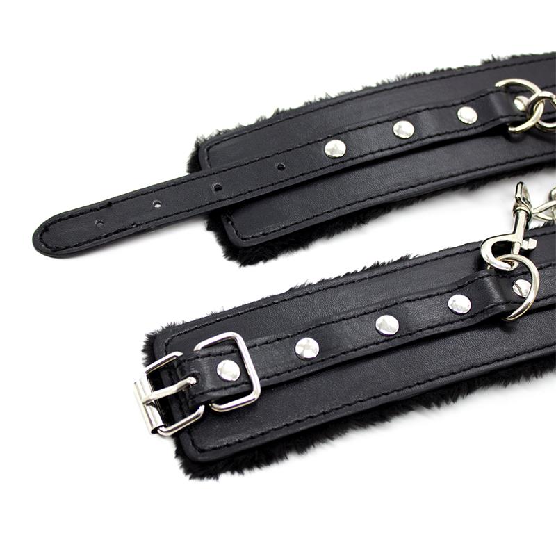 Esposas para Tobillos con Interior Acolchado 35 cm Negro - Imagen 3