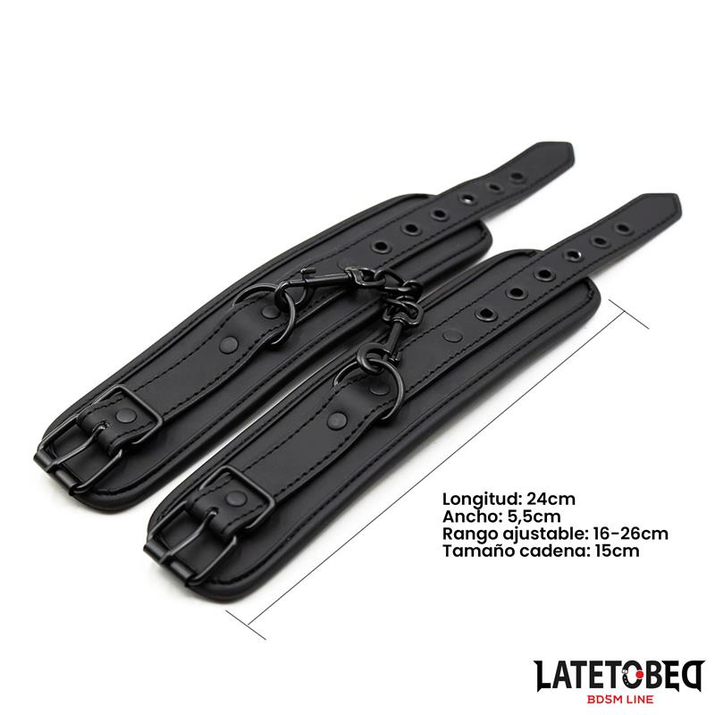 Esposas para Tobillos Negro Sólido - Imagen 3