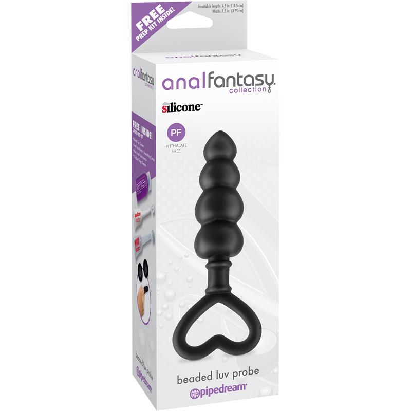 Estimulador Anal Beaded Luv Probe Negro - Imagen 3