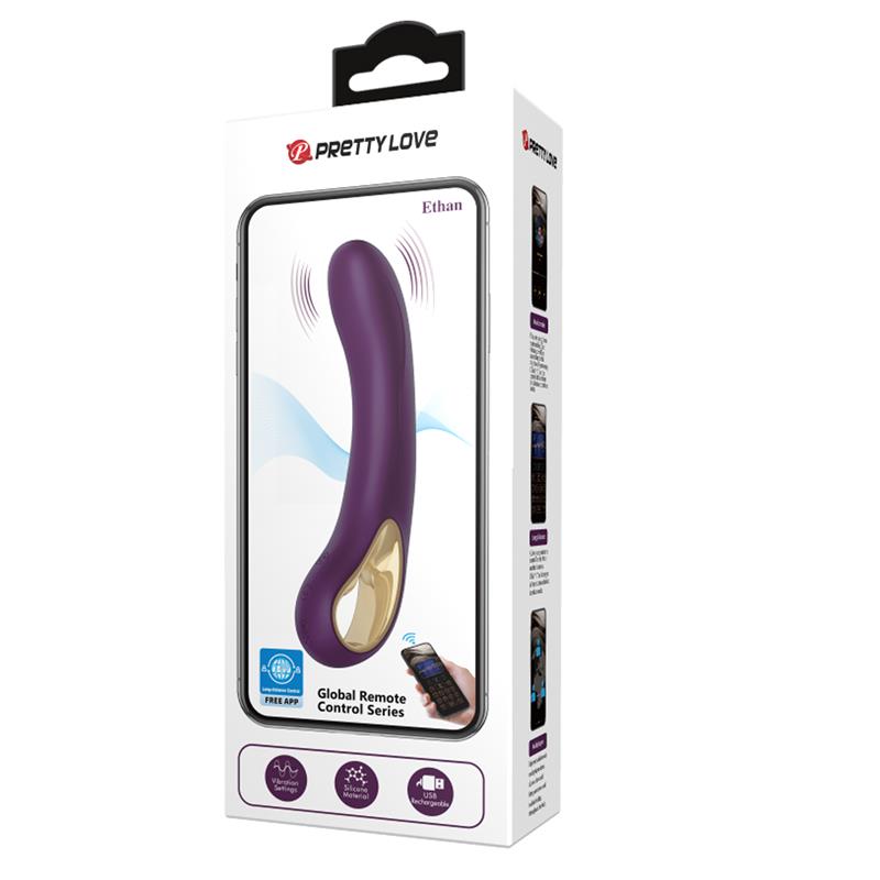 Ethan Vibrador con APP Púrpura - Imagen 4