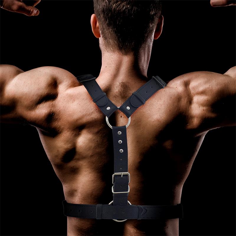 Fabrio Arnés Masculino para Bondage Cuero Vegano - Imagen 4