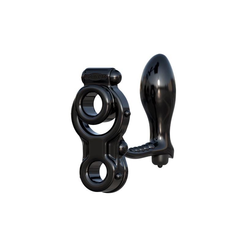 Fantasy C-Ringz Anillo con Plug Anal Ironman Negro - Imagen 3