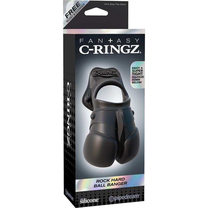 Fantasy C-Ringz Anillo con Protección de Testículos Color Negro - Imagen 5