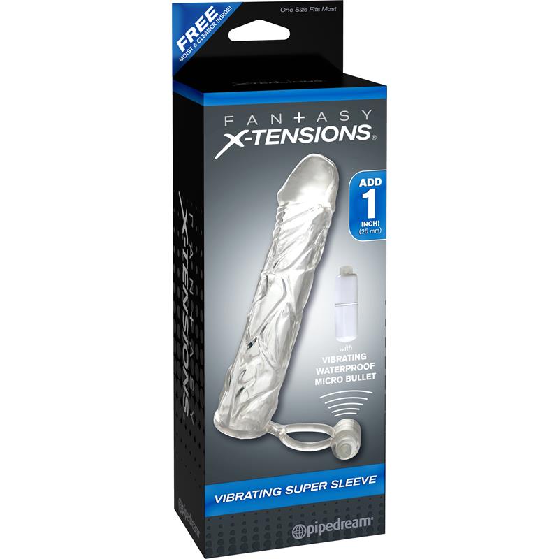 Fantasy X-tensions Funda de Pene Vibradora - Color Claro - Imagen 3