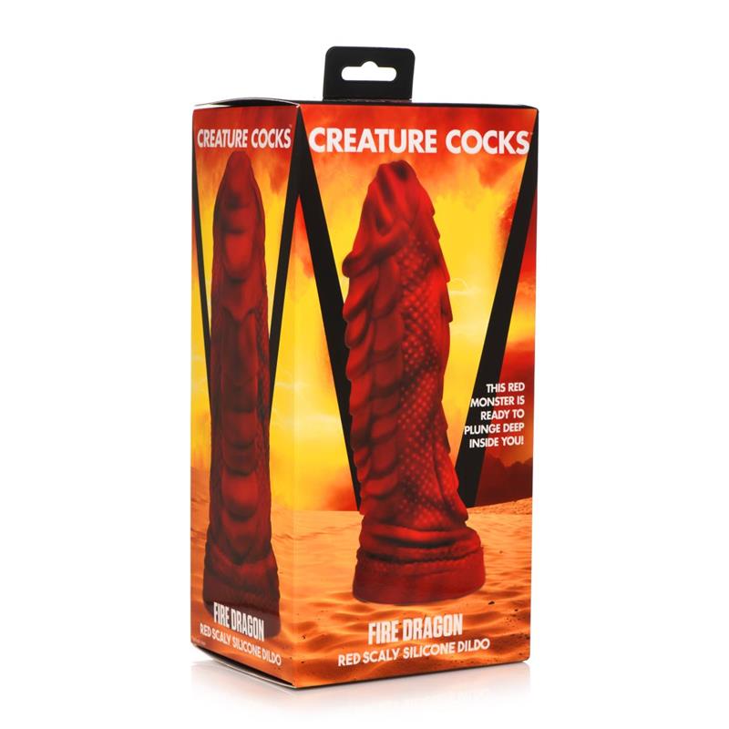 Fire Dragon Red Scaly Dildo Dragón - Imagen 6