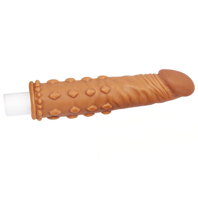 Funda para el Pene Add 2 Pleasure X Tender Marrón - Imagen 3