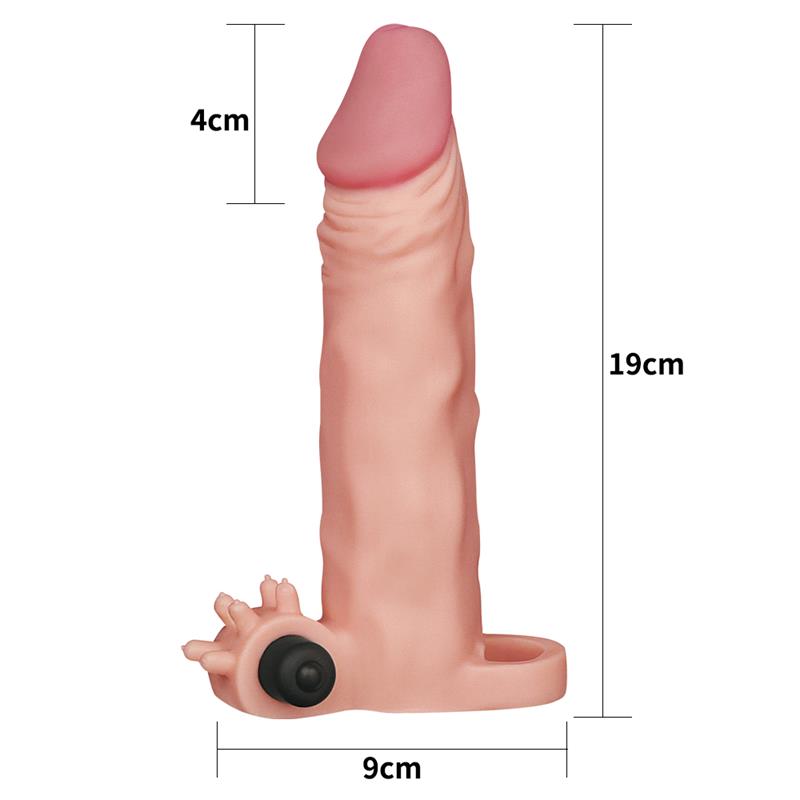 Funda para el Pene con Vibración Add 2 Pleasure X-Tender Natural - Imagen 4