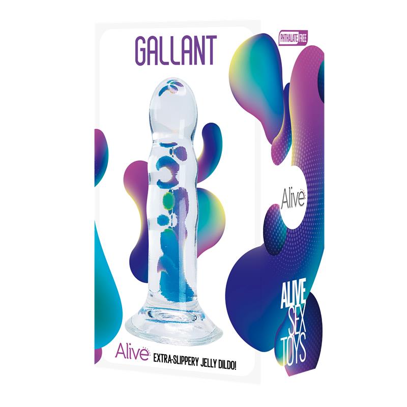 Gallant Dildo Jelly 14 cm Transparente - Imagen 3