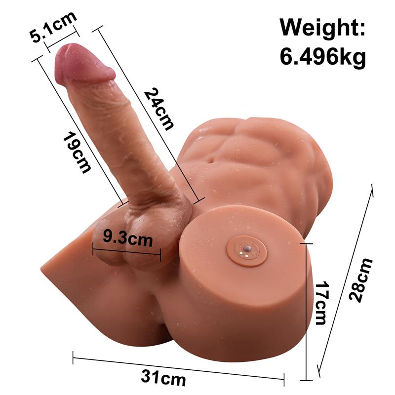 Gretel Semi Torso con Dildo Desmontable, Thrusting y APP 6 kg - Imagen 5