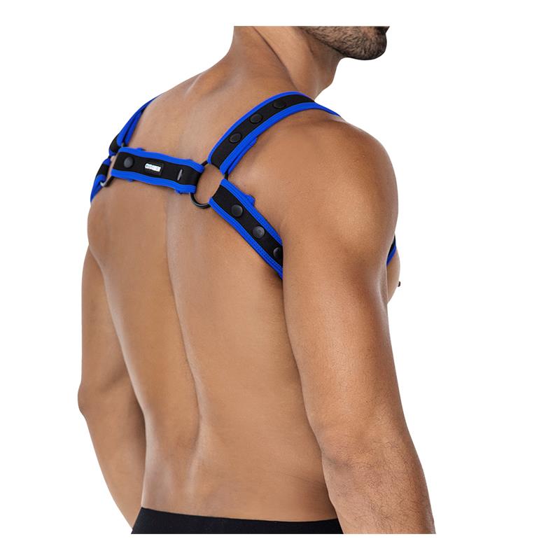 H4RNESS05 Arnés de Pecho Neon Azul Eléctrico Talla Única - Imagen 4
