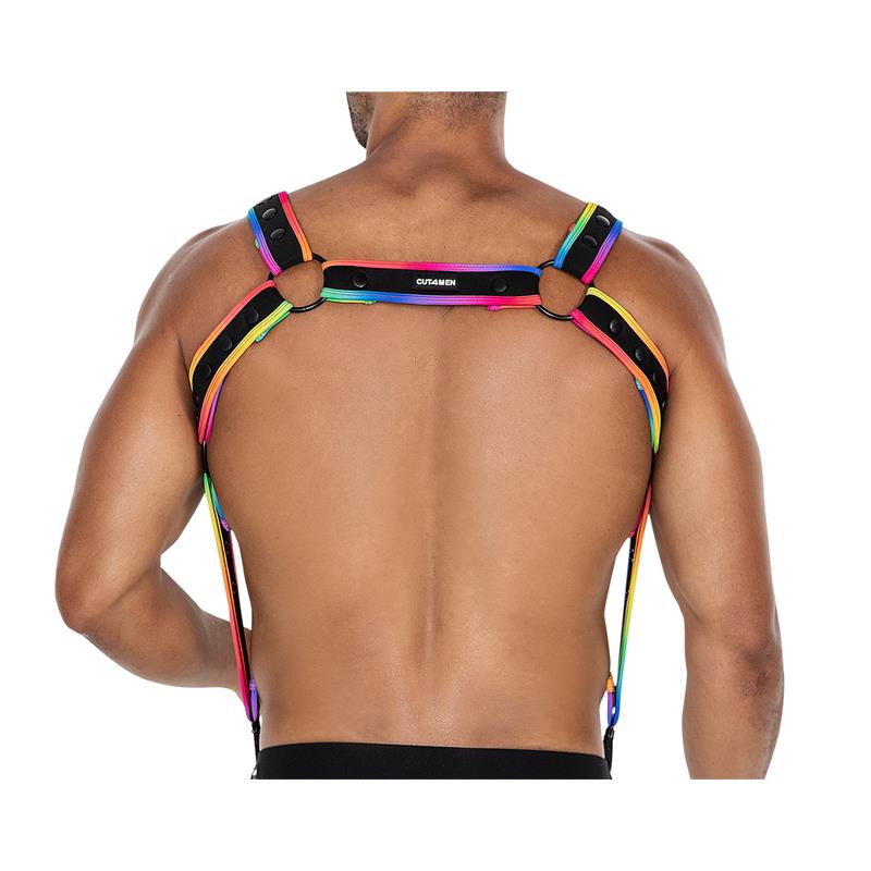 H4RNESS05 Arnés de Pecho Neon MultiColor Talla Única - Imagen 3