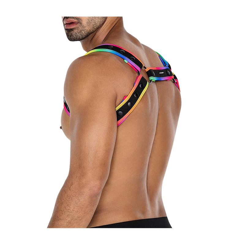 H4RNESS05 Arnés de Pecho Neon MultiColor Talla Única - Imagen 4