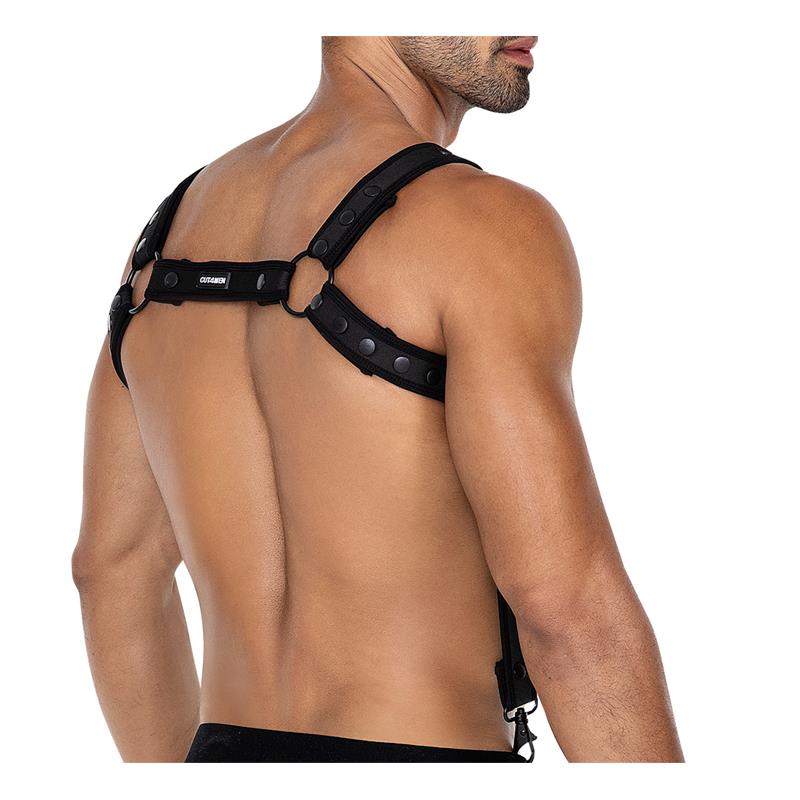H4RNESS05 Arnés de Pecho Neon Negro Talla Única - Imagen 5