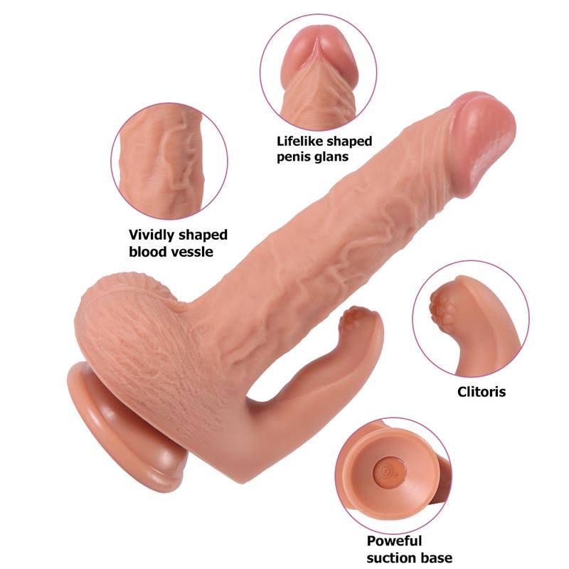 Haydon Dildo con 20 Modos de Vibración y Estimulador de Clítoris - Imagen 3