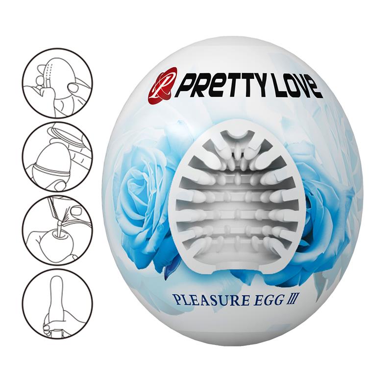 Huevo Masturbador Pleasure Egg III Blanco - Imagen 3