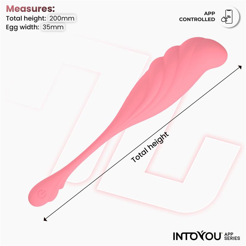 Huevo Vibrador con Movimiento Waving con APP USB - Imagen 3
