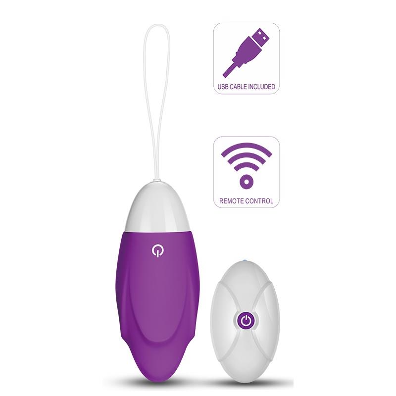 Huevo Vibrador iJoy Control Remoto USB Púrpura - Imagen 3