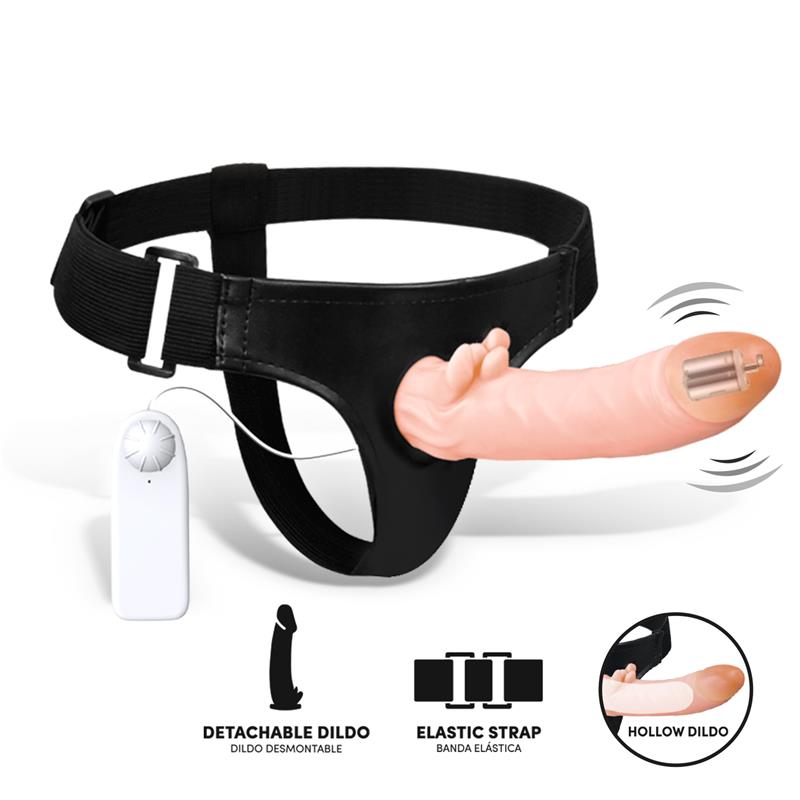 Hybee Dildo con Dildo Realista Hueco y Vibración con Control Remoto - Imagen 4