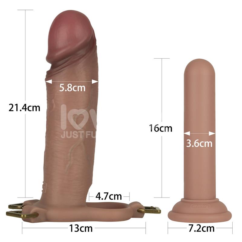 Ingen Arnés Ajustabe con Dildo Hueco 9 Enhanced Set XS/S/M - Imagen 14