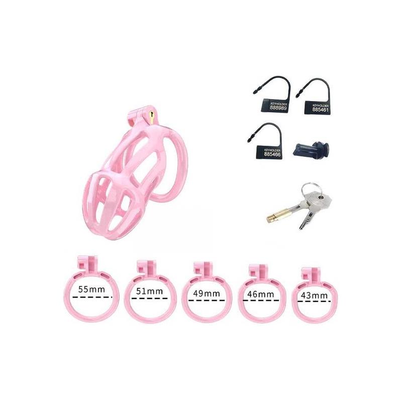 Jaula para el Pene PC02 Rosa - Imagen 3