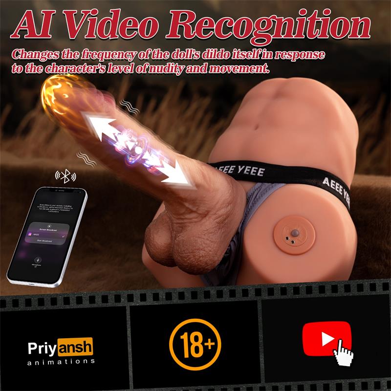 Jonah Semi Torso con Dildo Desmontable, Thrusting y APP 3.48 kg - Imagen 5