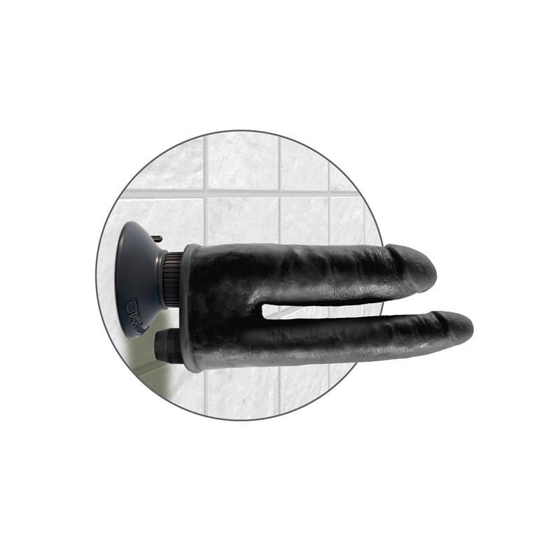 King Cock Vibrador Doble 8 - Color Negro - Imagen 6