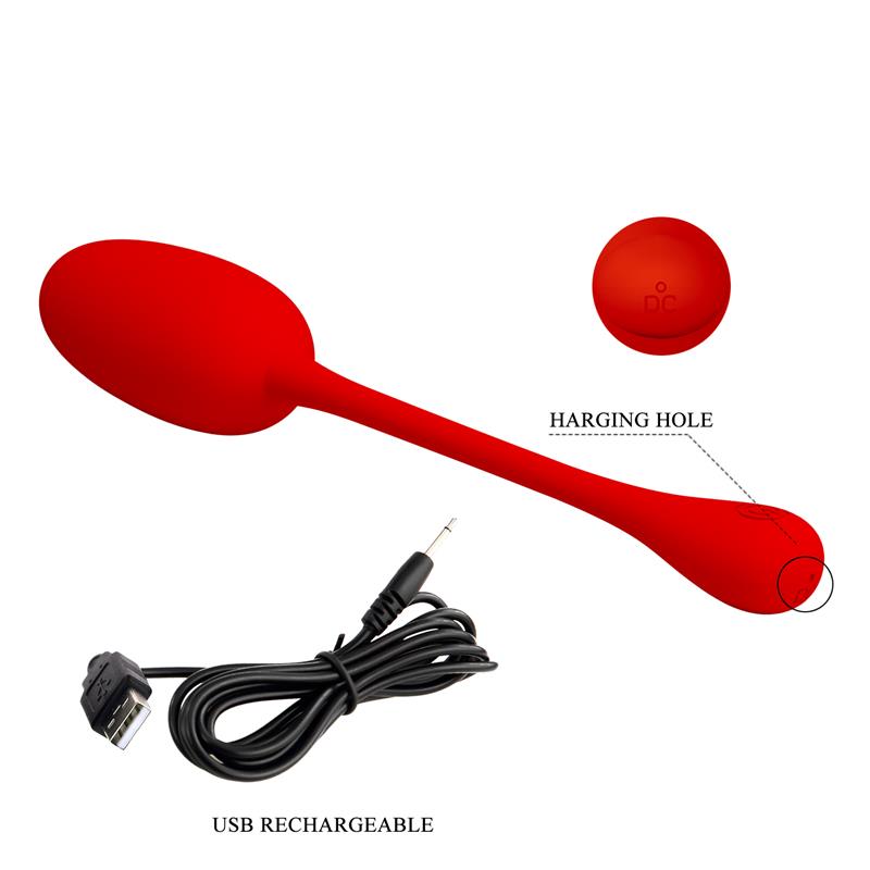Knucker Huevo Vibrador Rojo - Imagen 4