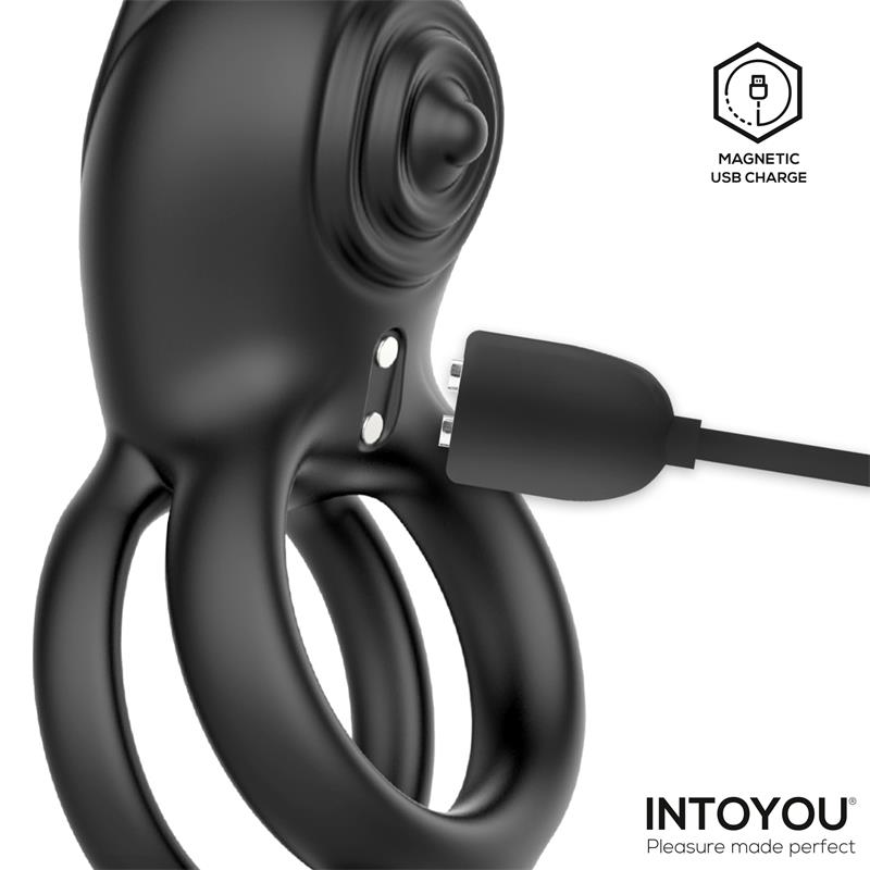 Konny Anillo Vibrador Doble con Conejito y Control Remoto - Imagen 4