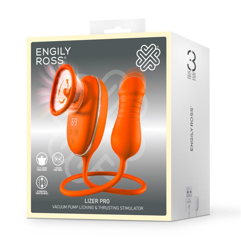 Lizer Pro Estimulador con Lengua Oscilante, Bomba de Vacio y Huevo con Up and Down - Imagen 7