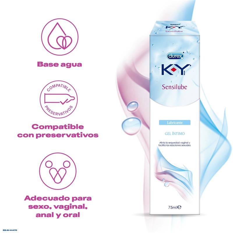 Lubricante Base Agua Duplo KY Sensilub 75ml - Imagen 3