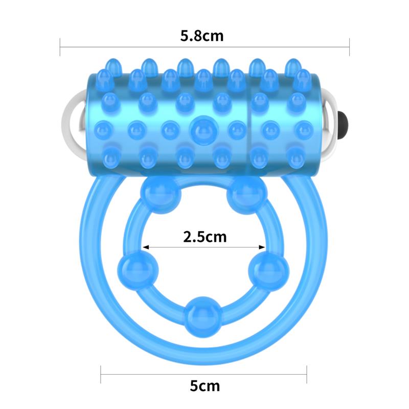 Lumino Play Anillo Vibrador Luz Azul - Imagen 5