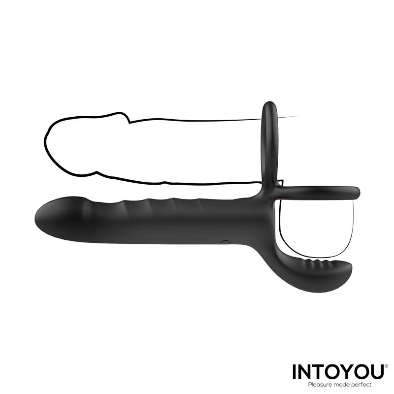 Magnor Dildo con Anillo Doble y Estimulador de Testículos - Imagen 3